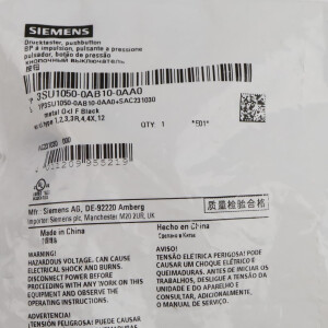Siemens Drucktaster 3SU1050-0AB10-0AA0 OVP