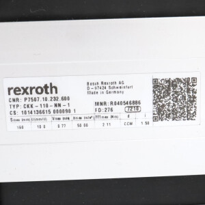 Rexroth Compactmodule CKK-110-NN-1 R040546886 NOV