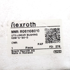 Rexroth Standard-Kugelbüchse KBM-E-80-D R061108010 OVP