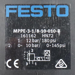 Festo Proportional-Druckregelventil MPPE-3-1/8-10-010-B 161162 NOV