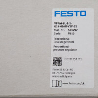 Festo Proportional-Druckregelventil VPPM-8L-L-1-G14-0L6H-V1P-S1 571297 OVP
