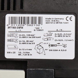 Siemens Schütz 3RT1055-2AP36 220-240V GEB