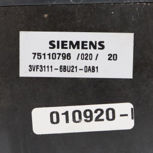 Siemens Leistungsschalter 3VF3111-6BU21-0AB1 GEB