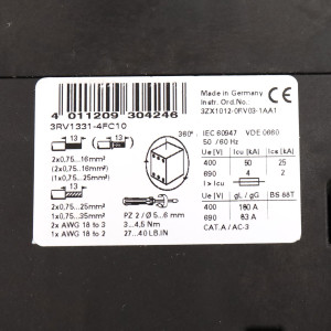 Siemens Leistungsschalter 3RV1331-4FC10 GEB