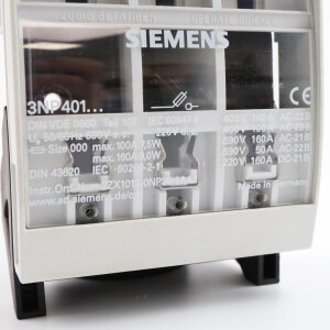 Siemens Lasttrennschalter 3NP401 GEB
