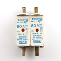 SIBA NH-Sicherungseinsatz 2000004.80 (2Stk.) GEB
