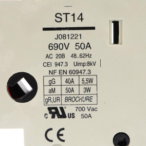 Ferraz-Shawmut Sicherungshalter ST14 J081221 GEB