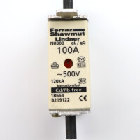 Ferraz-Shawmut Sicherungseinsatz 1B663 B219122 100A 500V (3Stk.) GEB