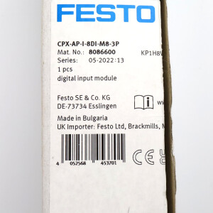Festo Digitales Eingangsmodul CPX-AP-I-8DI-M8-3P 8086600 OVP