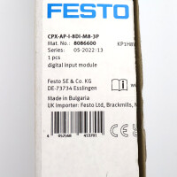 Festo Digitales Eingangsmodul CPX-AP-I-8DI-M8-3P 8086600 OVP