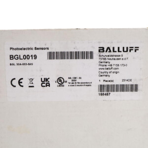 Balluff Gabellichtschranke BGL0019 BGL 30A-003-S49 OVP