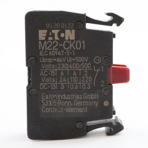 Eaton Kontaktelement M22-CK01 216385 (5Stk.) OVP