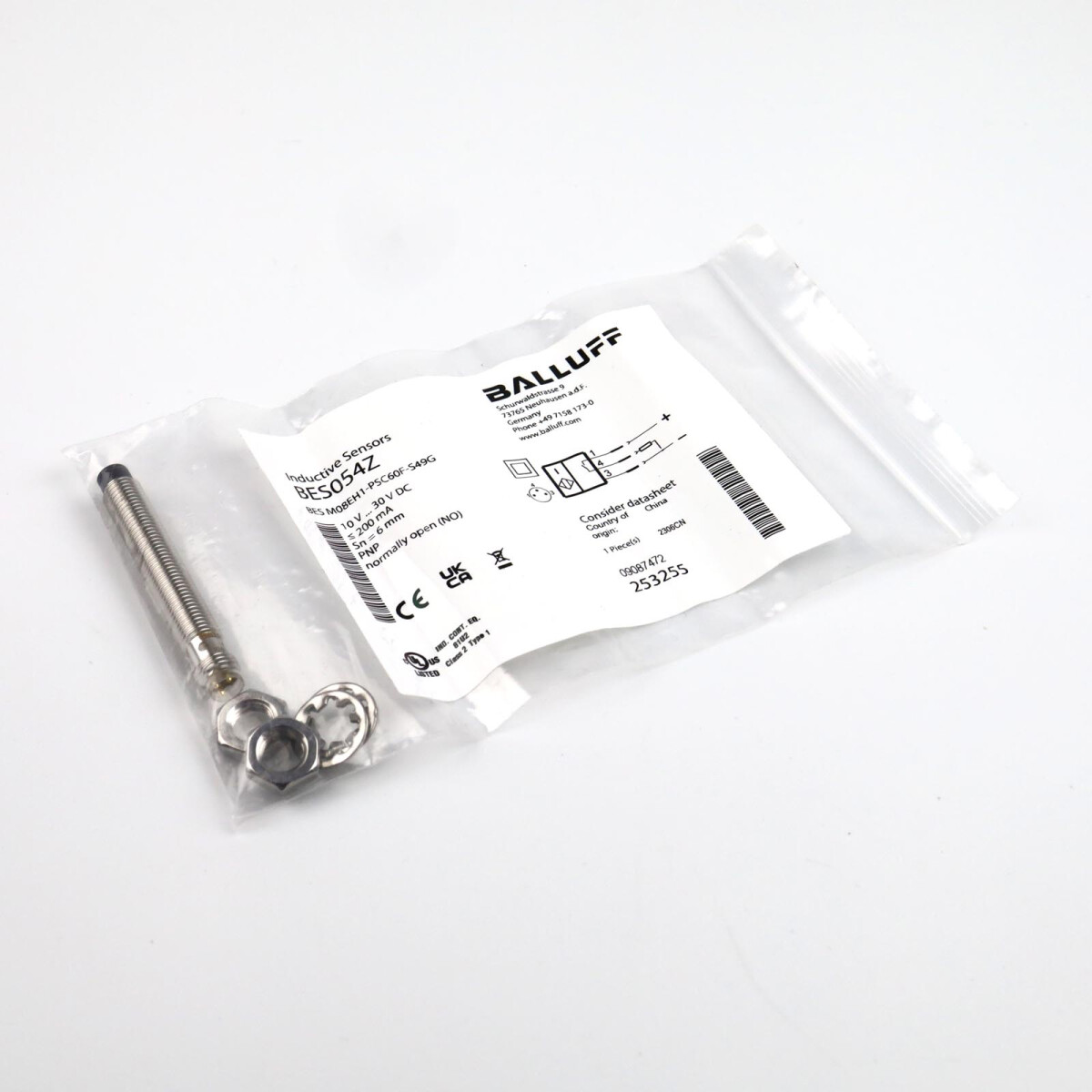Balluff Induktiver Näherungsschalter BES054Z BES M08EH1