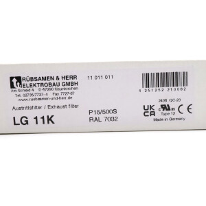 Rübsamen&Herr Austrittsfilter LG 11K OVP