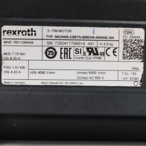 Rexroth Servomotor MS2N05-C0BTN-BMDH0-NNNNE-NN R911384544 GEB