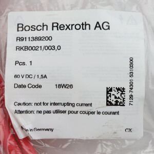 Rexroth Buskabel RKB0021/003,0 R911389200 OVP
