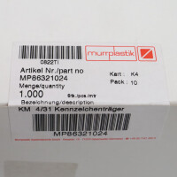 Murrplastik Kennzeichenträger KM 4/31 MP86321024 (1000Stk.) OVP