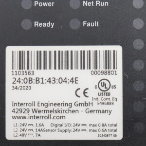 INTERROLL MultiControl Analog Interface 1103563 V.2.3.10.v GEB