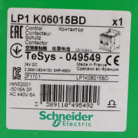 Schneider Electric Schütz LP1K06015BD 049549 24VDC OVP