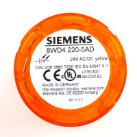 Siemens Dauerlichtelement gelb 8WD4 220-5AD NOV
