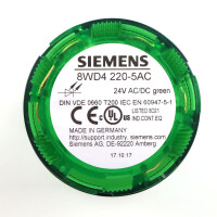 Siemens Dauerlichtelement grün 8WD4 220-5AC NOV