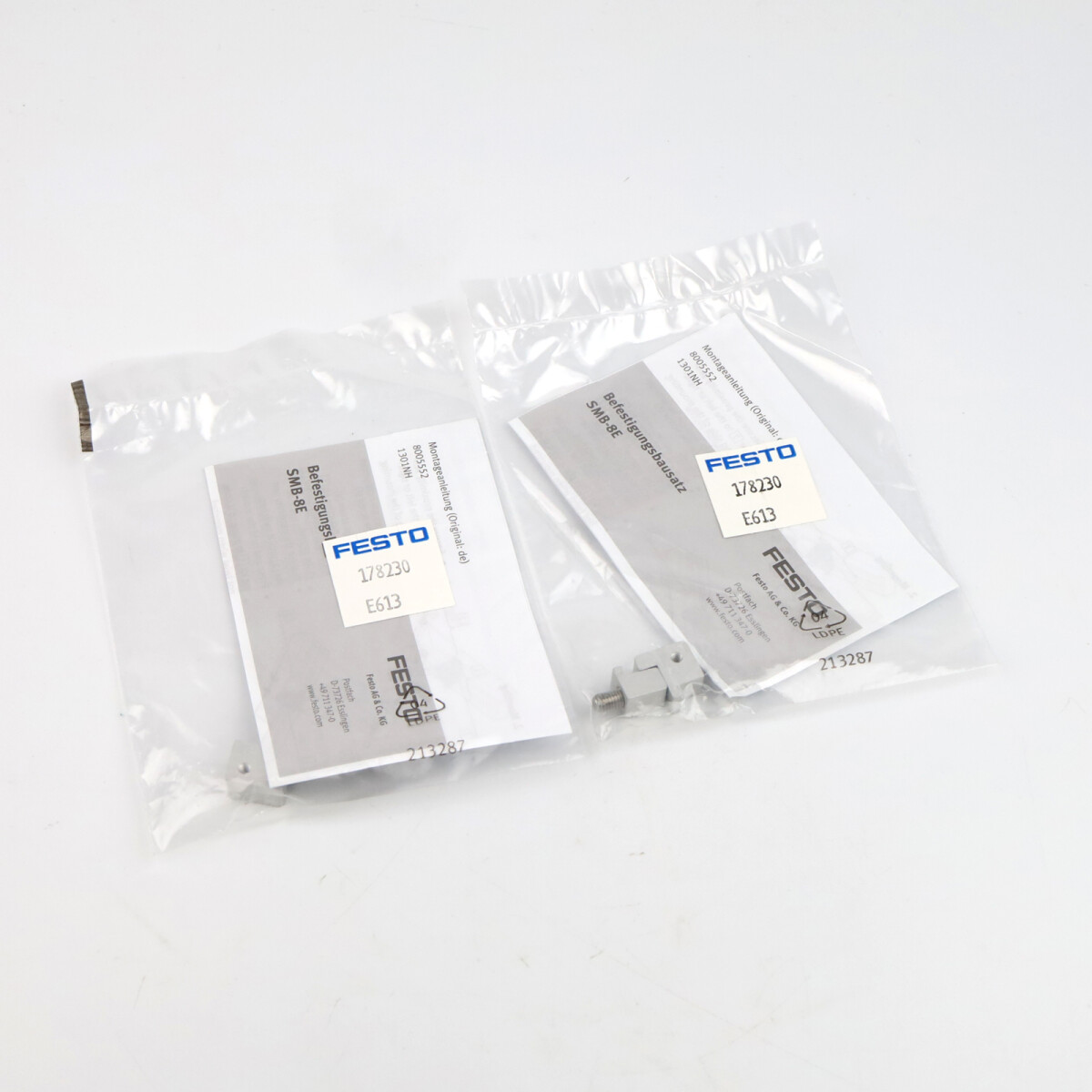 Festo Befestigungsbausatz SMB-8E 178230 (2Stk.) OVP
