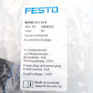 Festo Steckersortiment NEKM-C6-C16-D OVP