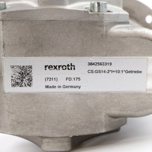 Rexroth Aufsteckgetriebe GS14-2 3842563319 i=10:1 GEB