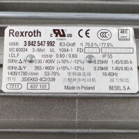 Rexroth Motor 3SIEK63-4C2/339 MNR:3842547992 GEB