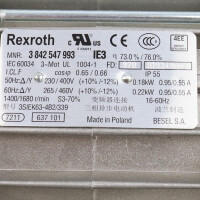 Rexroth Motor 3SIEK63-4B2/339 MNR:3842547993 NOV