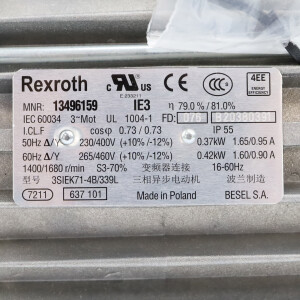 Rexroth Getriebemotor GKM16-3 19/714B IE3 B 3842554294 i=19.048 GEB