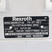 Rexroth Getriebemotor GKM16-3 19/714B IE3 B 3842554294 i=19.048 GEB