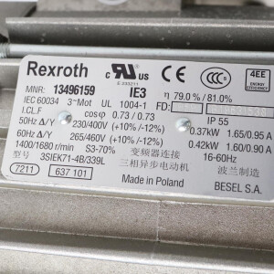 Rexroth Getriebemotor GKM16-3 47/714B IE3 B 3842554306 i= 47,879 NOV