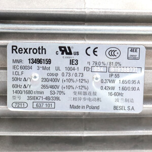 Rexroth Getriebemotor GKM16-3 23/714B IE3 B 3842554297 i=23.333 NOV