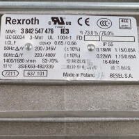 Rexroth Motor 3SIEK63-4B2/339 MNR:3842547476 GEB
