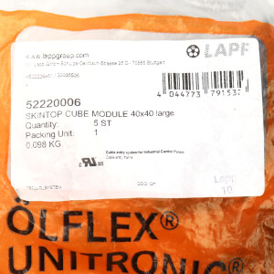 Lapp Kabeldurchführung SKINTOP CUBE MODULE 40x40 LARGE 52220006 OVP