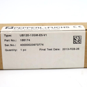 Pepperl+Fuchs Ultraschallsensor UB120-12GM-E5-V1 188174 OVP