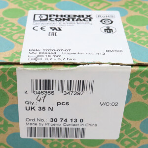 Phoenix Contact Durchgangsklemme UK 35 N 3074130 (41Stk.) OVP