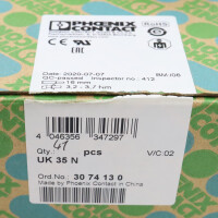 Phoenix Contact Durchgangsklemme UK 35 N 3074130 (41Stk.) OVP