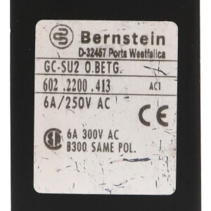 BERNSTEIN Positionsschalter GC-SU2 O.BETG. 6022200413 NOV