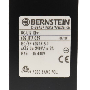 BERNSTEIN Positionsschalter GC-U1Z Riw 6021117029 NOV