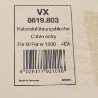 RITTAL Kabeleinführungsblech VX 8619.803 (4Stk.) OVP