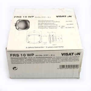 VISATON Breitbandlautsprecher FRS 10 WP 2101 8Ohm OVP