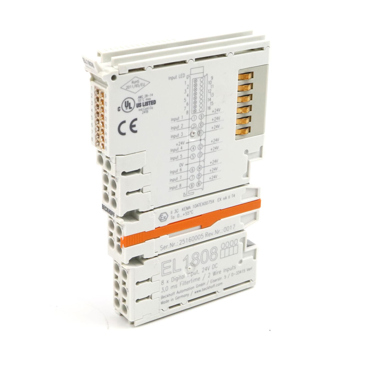 Beckhoff EtherCAT-Klemme EL1808 GEB