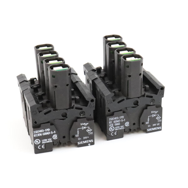 Siemens Lampenfassung 3SB3403-1PD (8Stk.) NOV