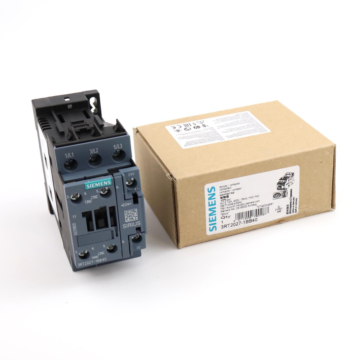 Siemens Leistungsschütz 3RT2027-1BB40 OVP