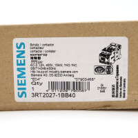 Siemens Leistungsschütz 3RT2027-1BB40 OVP