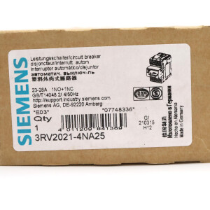Siemens Leistungsschalter 3RV2021-4NA25 OVP