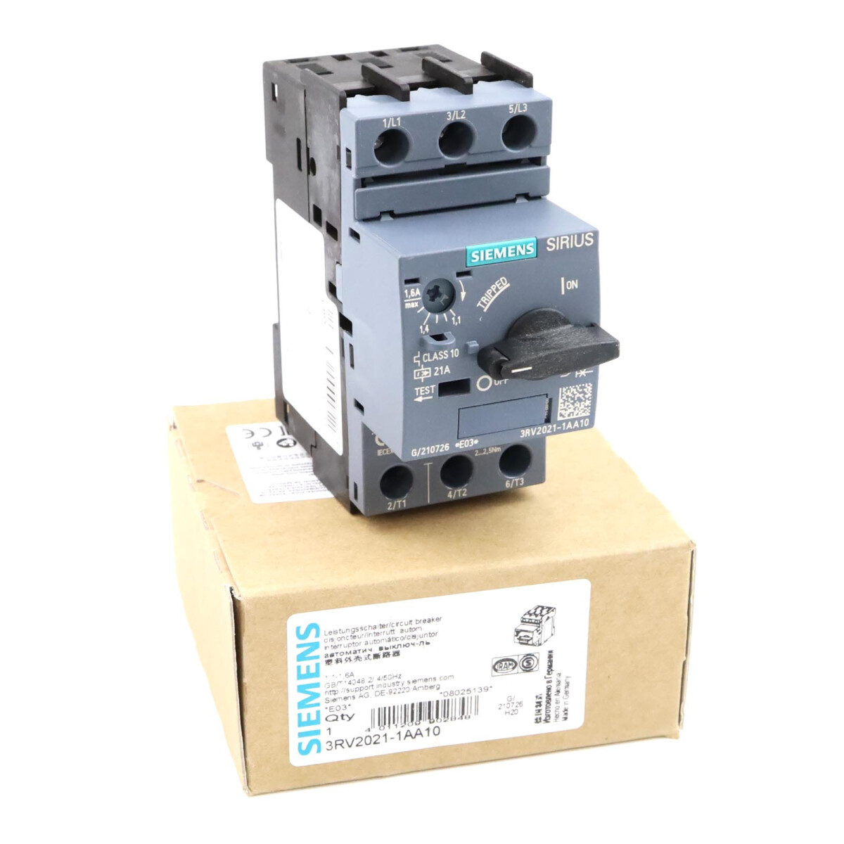Siemens Leistungsschalter 3RV2021-1AA10 OVP
