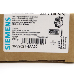 Siemens Leistungsschalter 3RV2021-4AA20 OVP